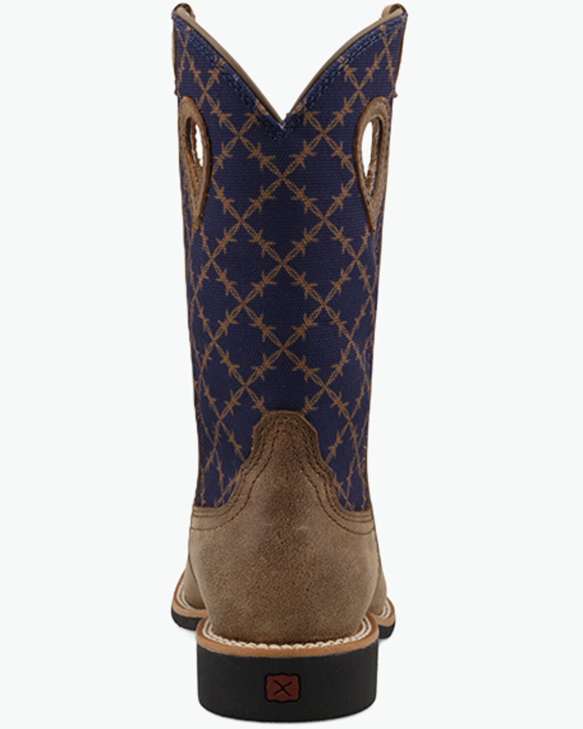 Image #5 - Twisted X Boys' Top Hand Performance Western Boots - Broad Square Toe, Navy, hi-res