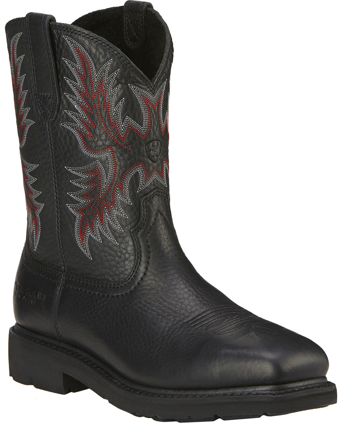 steel toe black cowboy boots