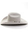 Cody James Men's 5X Self Band Cattleman Fur Blend Western Hat - Mist Gray, Grey, hi-res