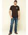 Image #6 - Ariat Men's M2 Summit Stretch Stackable Relaxed Bootcut Jeans, Blue, hi-res