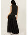 Image #3 - Revel Women's Tiered Denim Maxi Skirt, Black, hi-res