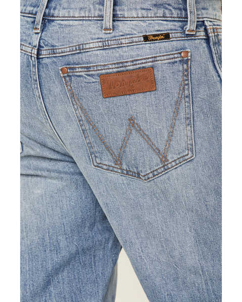 Wrangler Retro Premium Men's Sahara Stretch Slim Bootcut Jeans , Blue, hi-res