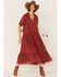 Image #1 - Saints & Hearts Women's Eyelet Lace Midi Dress, , hi-res