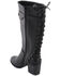 Milwaukee Leather Women's Back End Laced Riding Boots - Round Toe, Black, hi-res