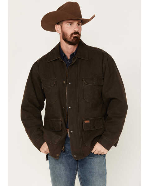 Outback Trading Co Men's Fleece Lined Thomas Jacket, Brown, hi-res