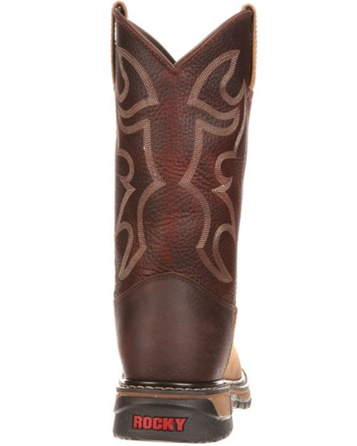 Image #5 - Rocky Men's Branson Roper 11" Western Boots, Brown, hi-res