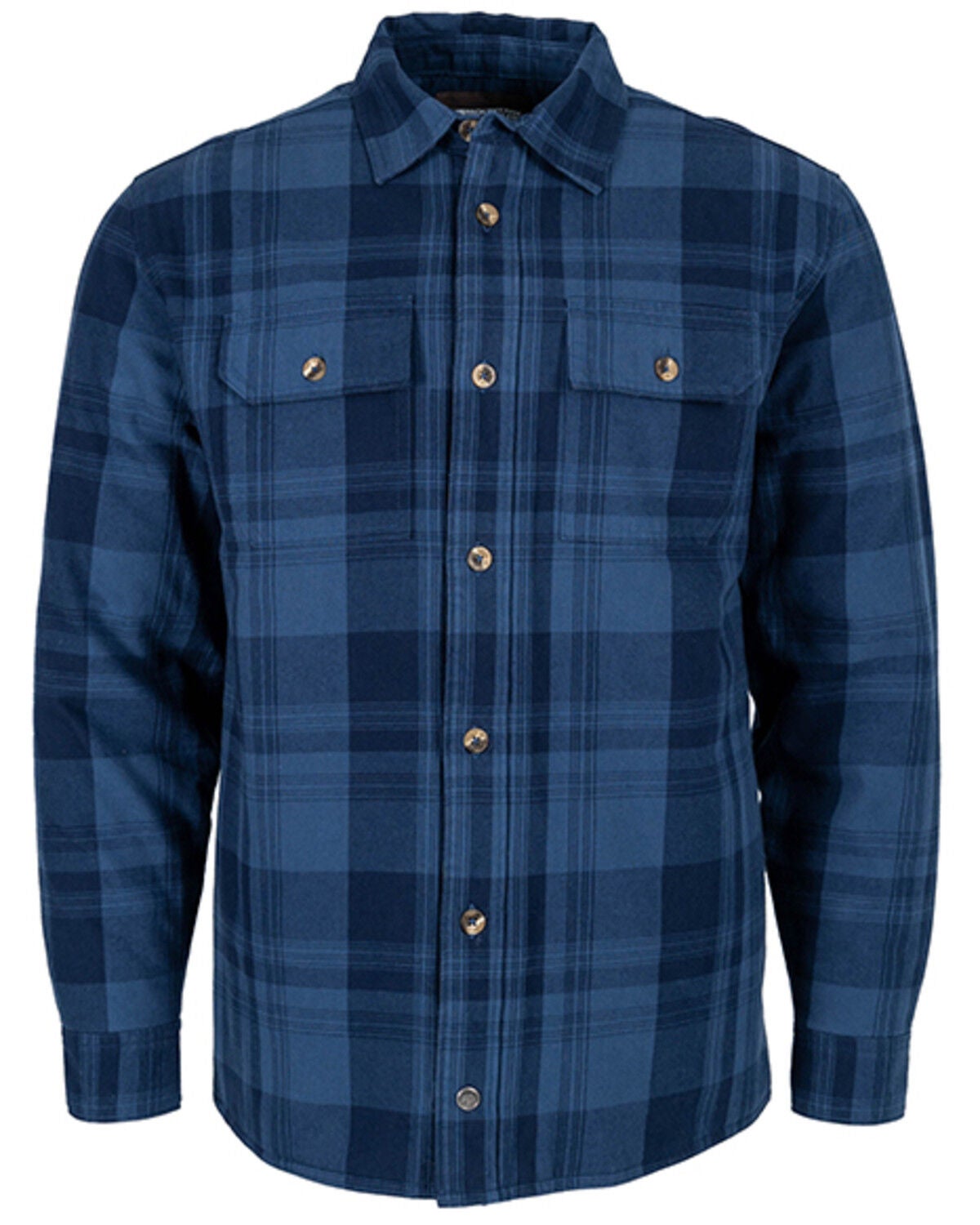 Mountain Khakis Men's Anderson Plaid Print Button-Down Shirt Jacket, Navy, hi-res