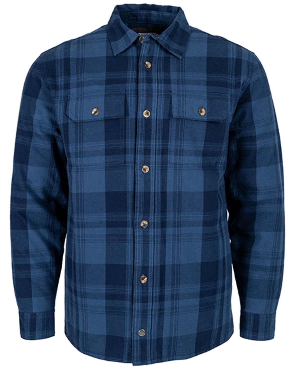Image #1 - Mountain Khakis Men's Anderson Plaid Print Button-Down Shirt Jacket, Navy, hi-res