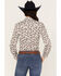 Image #4 - Wrangler Women's Paisley Long Sleeve Western Pearl Snap Shirt, Blue/white, hi-res