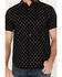 Brixton Men's Charter Geo Print Short Sleeve Button-Down Shirt, Black, hi-res