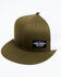 Hawx Men's Olive Small Corner Patch Mesh-Back Ball Cap , Olive, hi-res