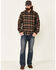Image #2 - North River Men's Performance Large Plaid Print Long Sleeve Button Down Western Shirt, Brown, hi-res