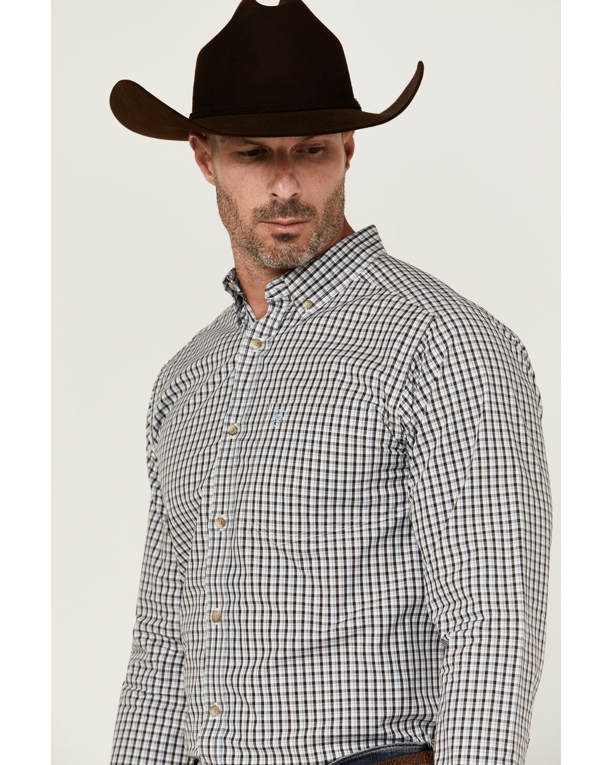 Ariat Men´s Creek Plaid Print Long Sleeve Button-Down WesternShirt teamlce.in - Image 3