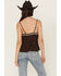 Image #4 - Shyanne Women's Embroidered Cami, Dark Brown, hi-res