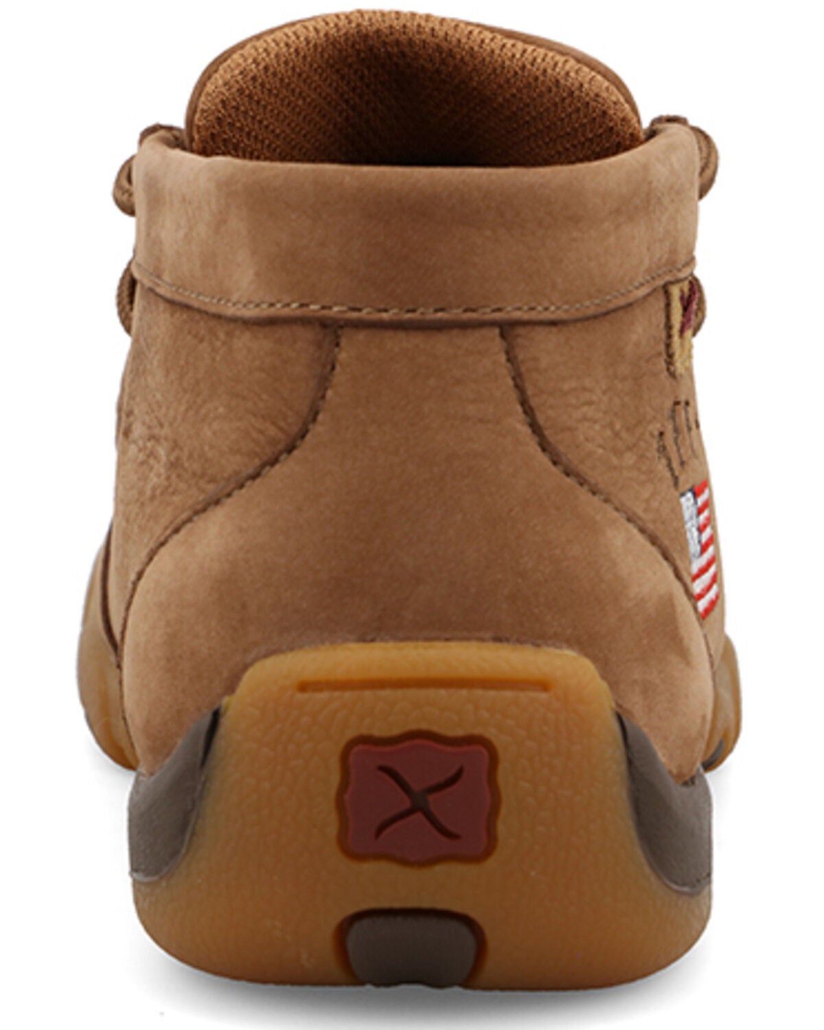 Image #5 - Twisted X Boys' Patriotic Chukka Driving Casual Shoes - Moc Toe, Camel, hi-res