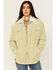 Image #1 - Ashley Women's Corduroy Sherpa Jacket, Green, hi-res