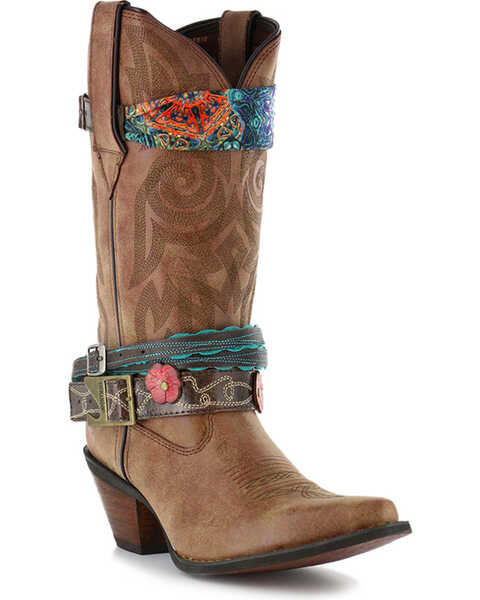 Image #1 - Durango Women's Crush Accessorized Western Fashion Boots, , hi-res