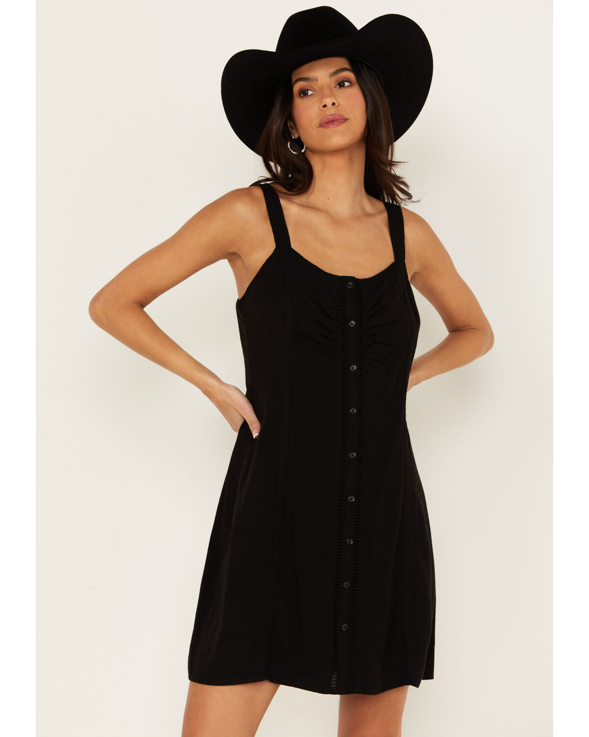 Image #1 - Idyllwind Women's Iris Lace Button Front Mini Dress, , hi-res