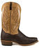 Dan Post Men's Exotic Snake Skin Western Boots - Square Toe, Brown, hi-res