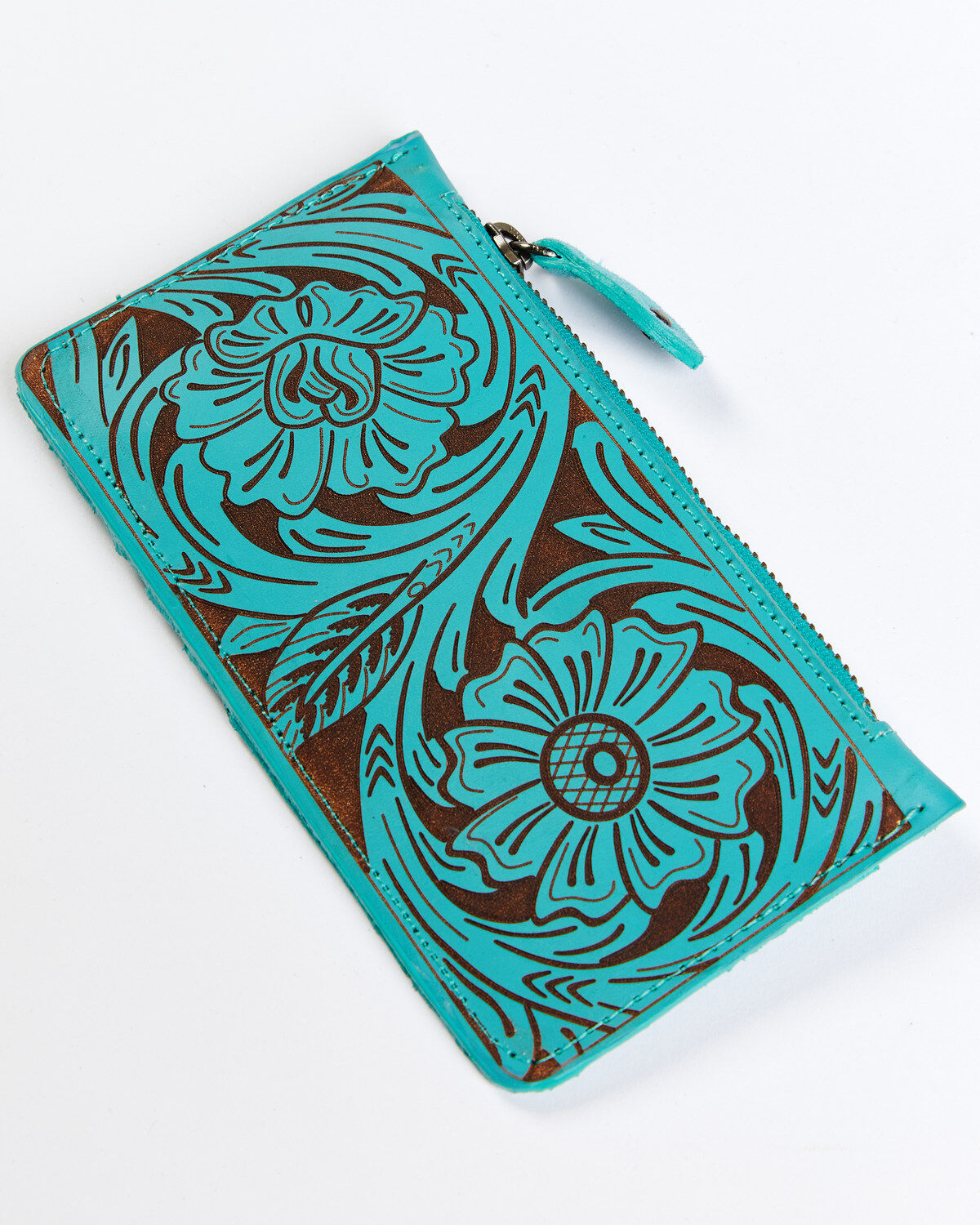 Image #1 - Idyllwind Women's Buttercup Drive Floral Wallet, Turquoise, hi-res
