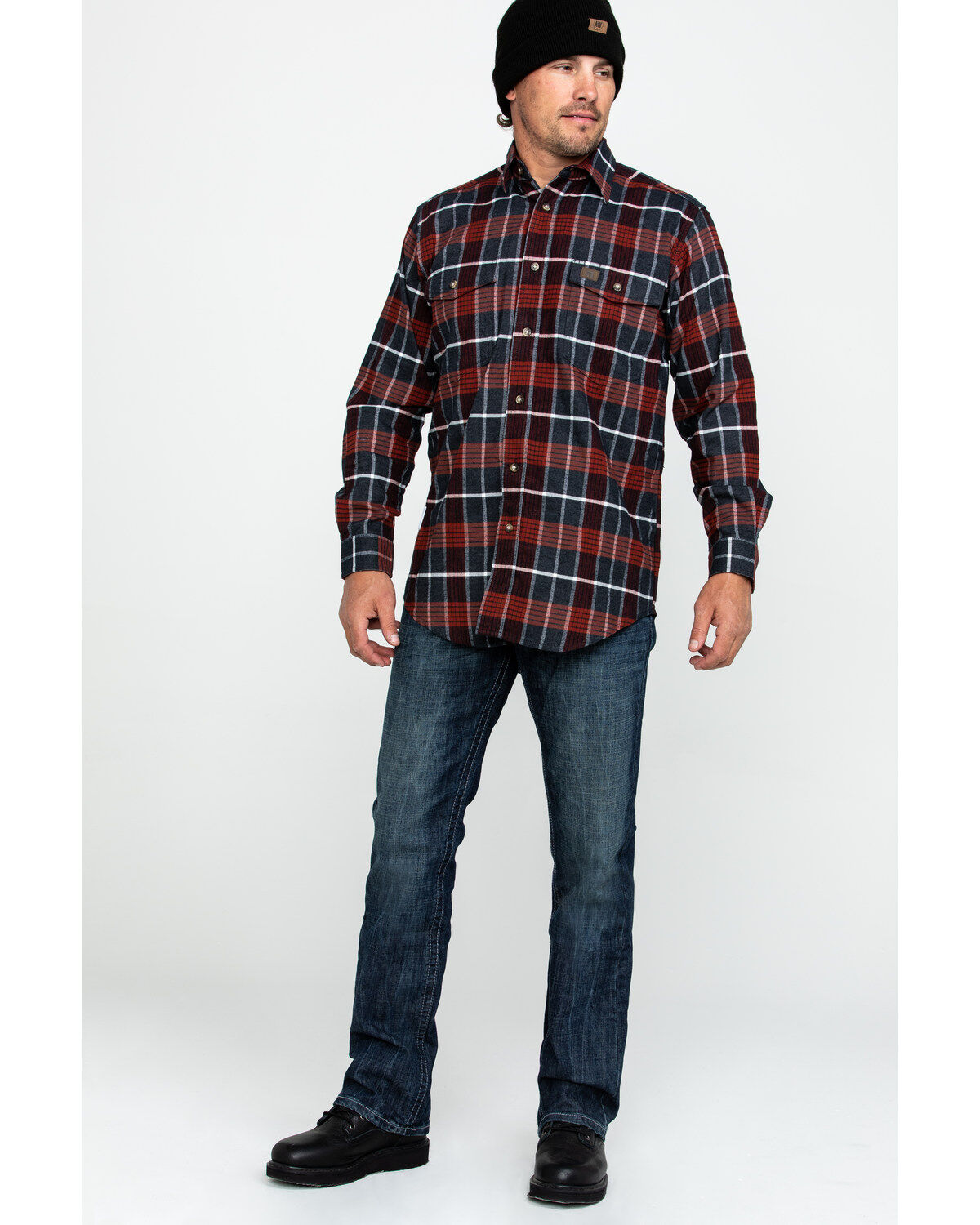 wrangler hooded flannel jacket