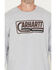 Image #3 - Carhartt Men's Logo Loose Fit Heavyweight Long Sleeve Graphic T-Shirt, Heather Grey, hi-res