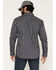 Image #4 - Cody James Men's FR Maricopa Plaid Print Long Sleeve Snap Work Shirt, Navy, hi-res