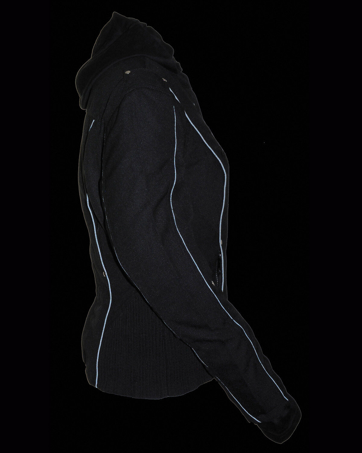 Image #7 - Milwaukee Leather Women's Reflective Tribal 3/4 Textile Jacket - 5X, Black, hi-res