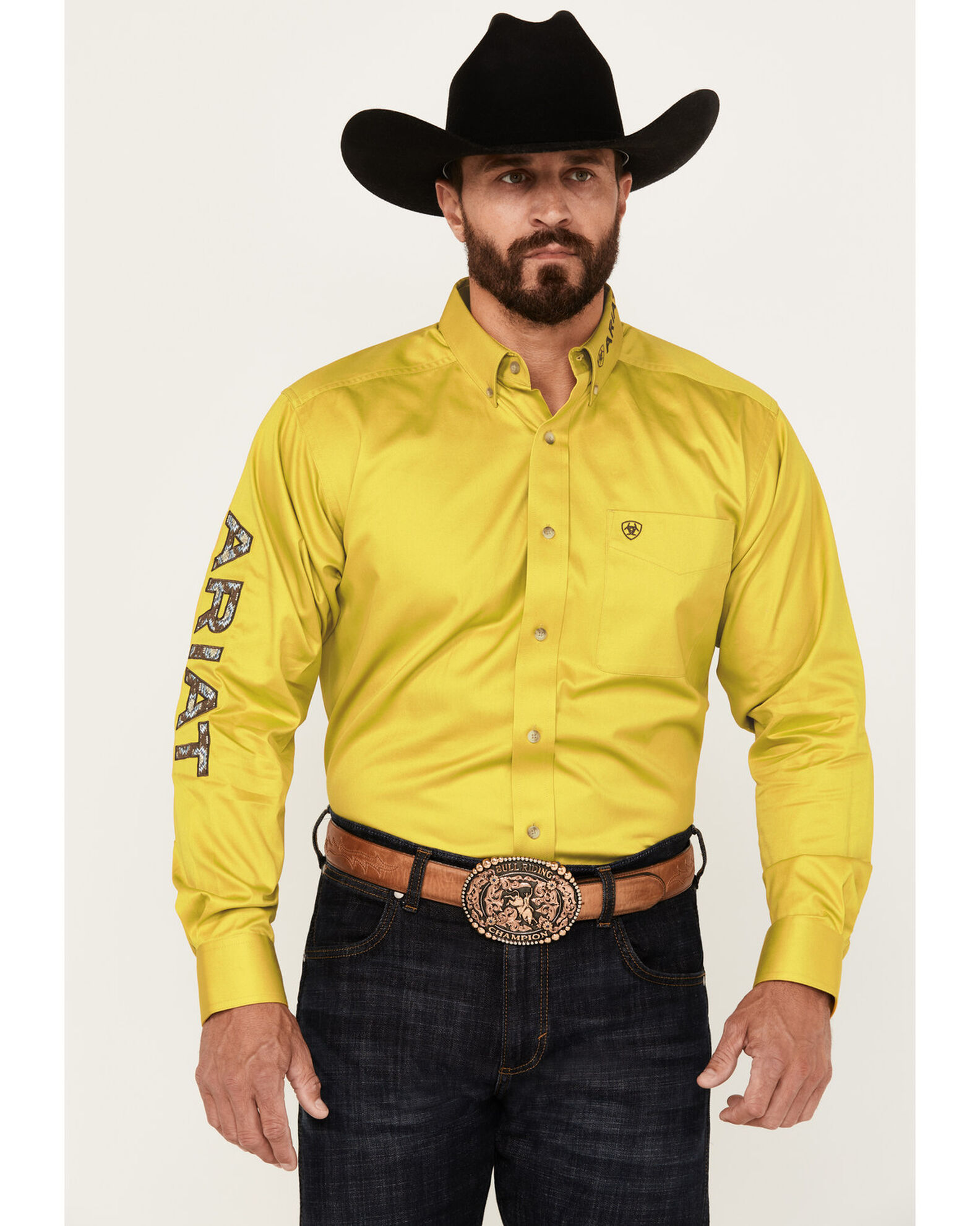 Yellow new arrivals western shirt