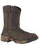 Image #1 - Rocky Boys' Southwest Pull On Boots - Round Toe, Brown, hi-res