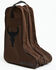 Image #1 - Boot Barn Long Horn Patch Boot Bag, Brown, hi-res