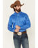 Ariat Men's Blue Team Logo Button Long Sleeve Western Shirt , Blue, hi-res