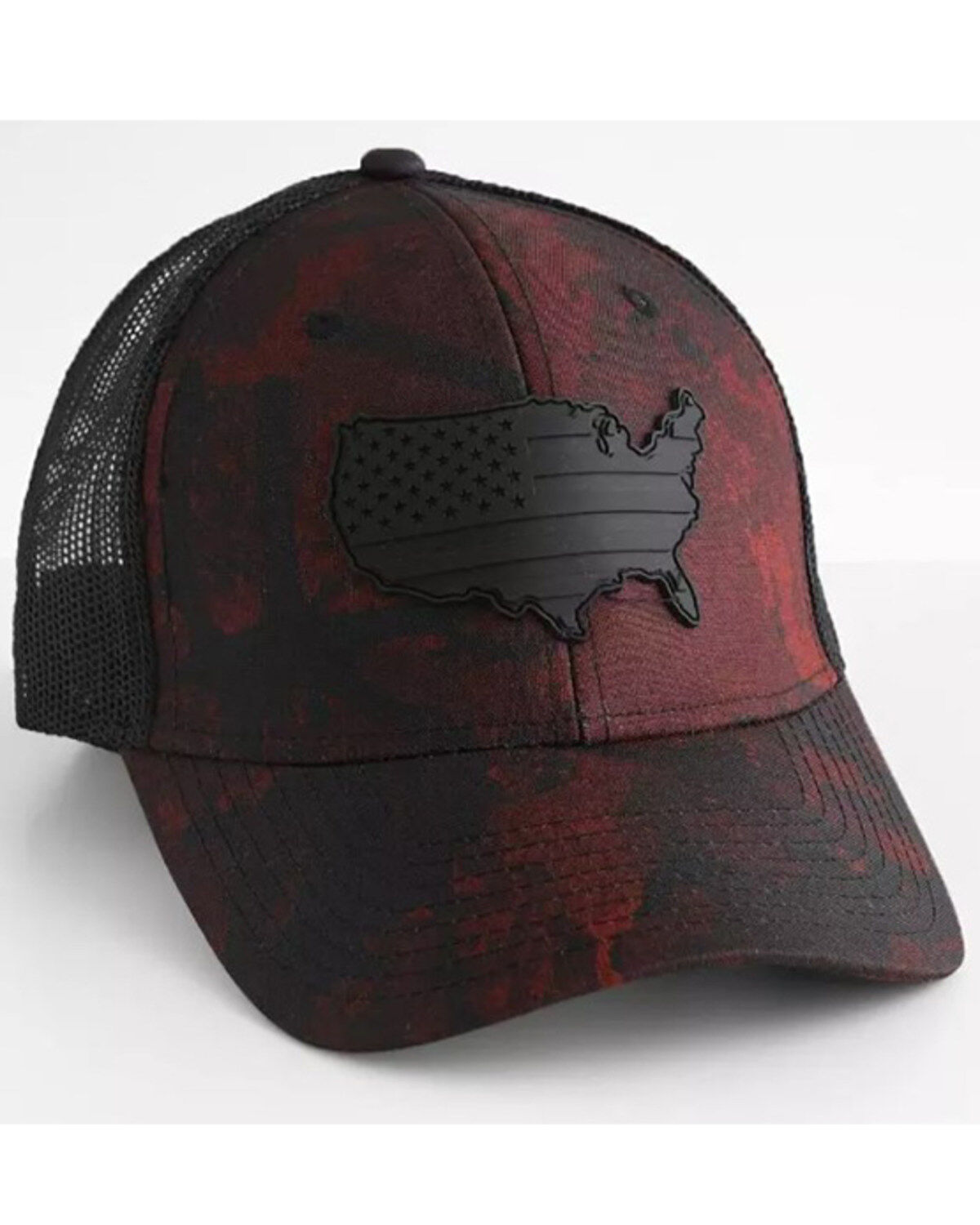 Image #1 - Howitzer Men's States Ball Cap, Red, hi-res