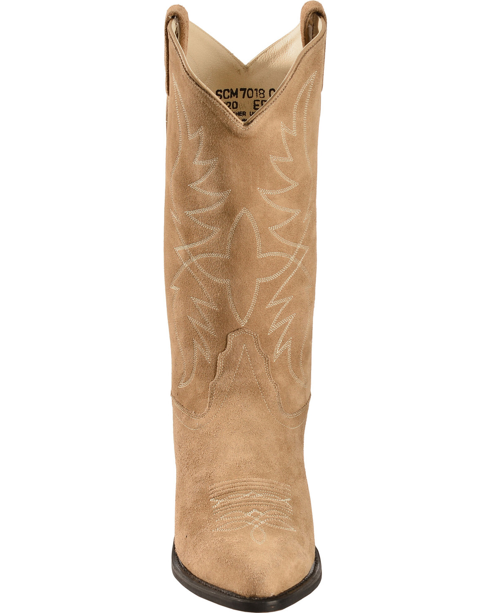 Old west roughout suede cowboy boots sale