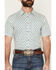 Image #3 - Gibson Trading Co Men's Sierra Diamond Geo Print Short Sleeve Button-Down Western Shirt, Ivory, hi-res