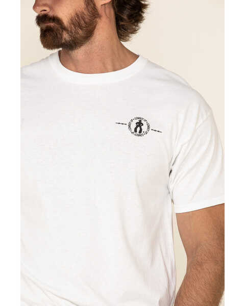 Image #5 - Cowboy Up Men's How 'Bout A Shot Short Sleeve Graphic T-Shirt, White, hi-res