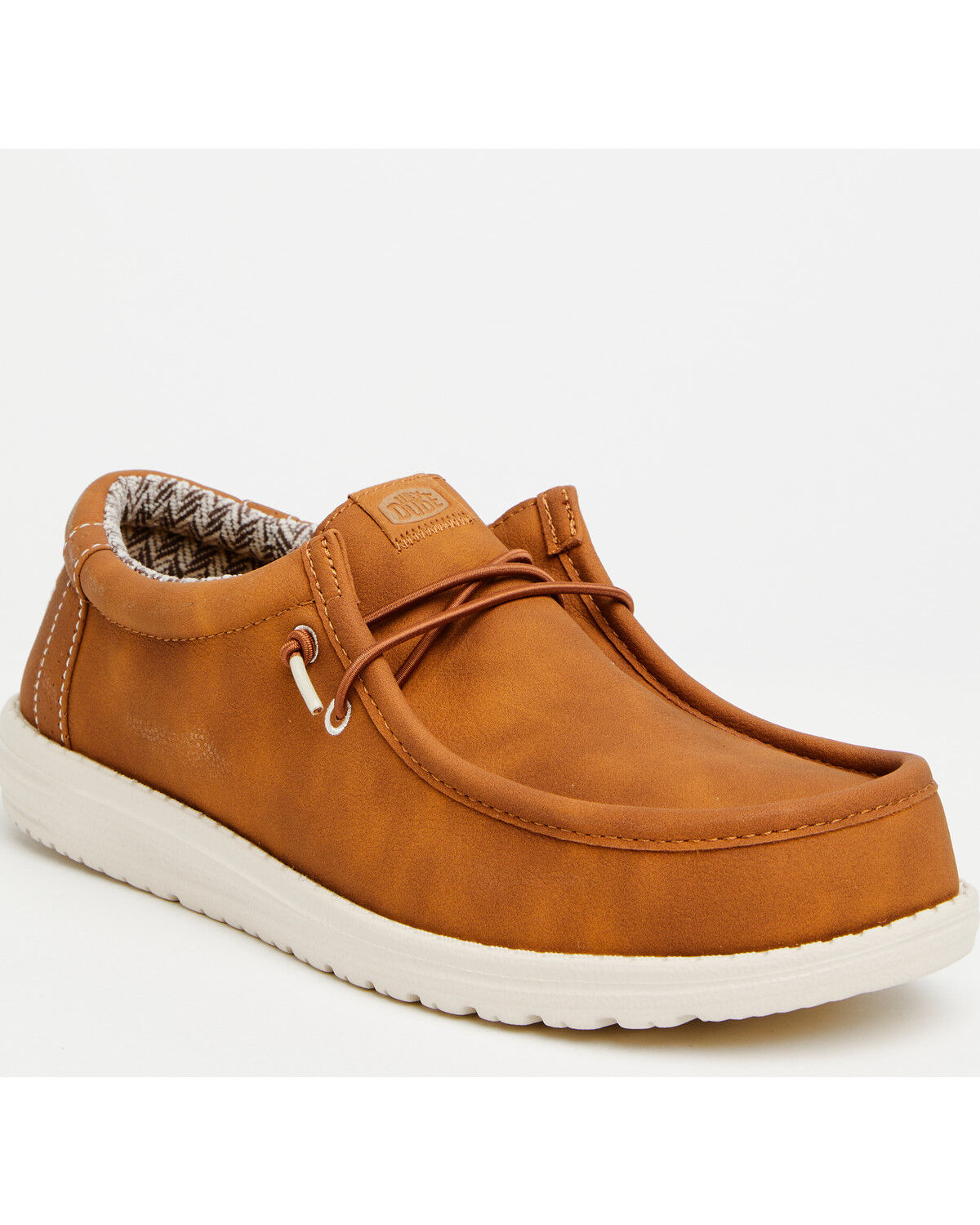 Image #1 - HEYDUDE Men's Wally Classic Shoes - Moc Toe, Tan, hi-res
