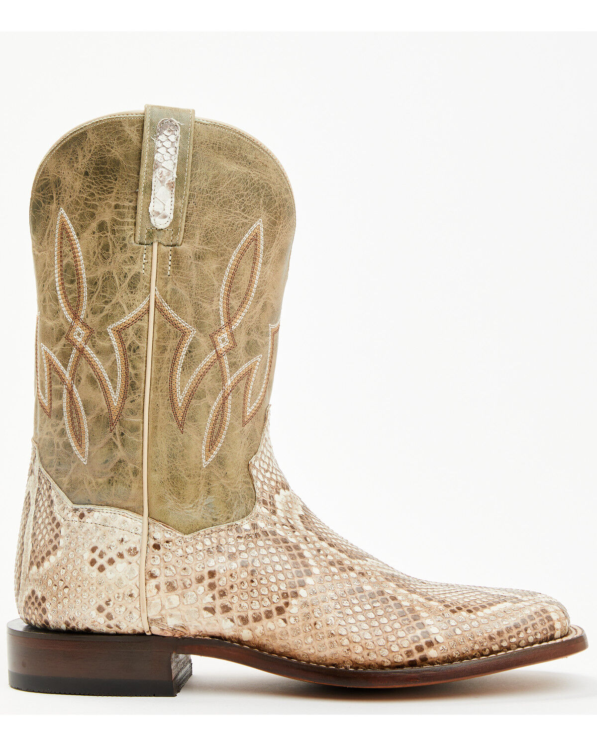 Product Name:  Dan Post Men's Exotic Python Western Boots - Broad Square Toe