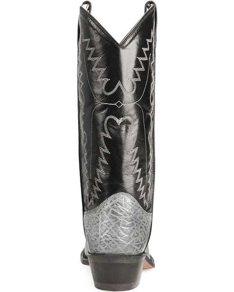 Image #7 - Old West Men's Elephant Print Western Boots - Medium Toe, , hi-res