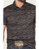 Image #3 - Ariat Men's Paisley Print Short Sleeve Button-Down Polo, Black, hi-res