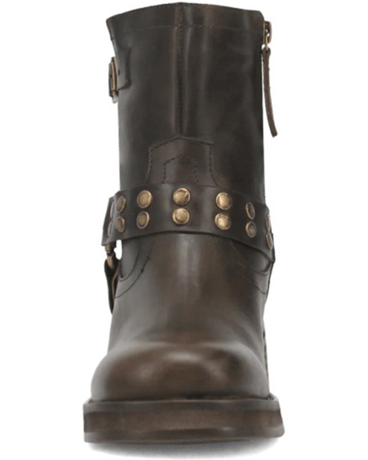 Image #4 - Dingo Women's Anarchy Harness Booties - Round Toe, Olive, hi-res