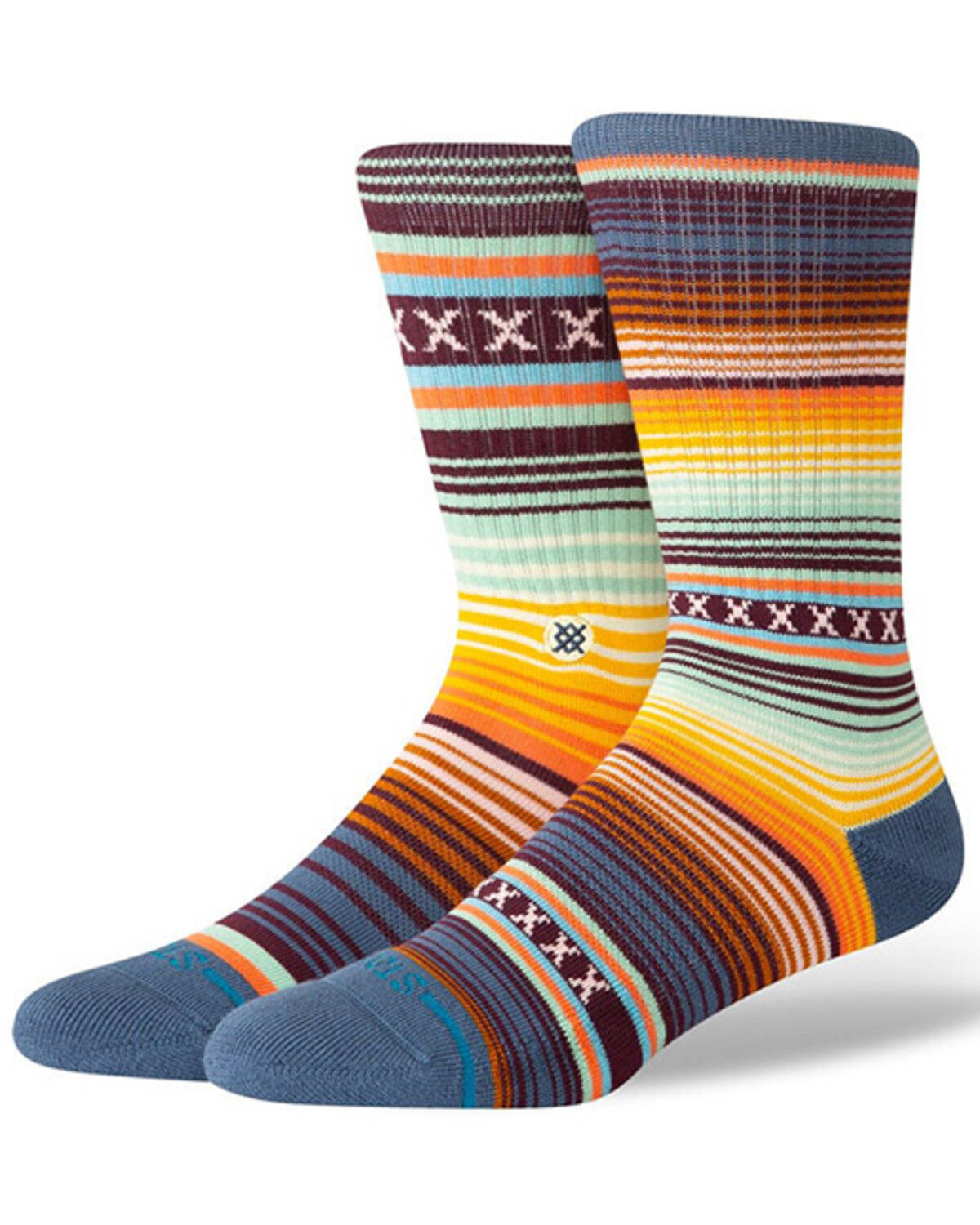 Image #1 - Stance Men's Curren Crew Socks, Multi, hi-res