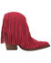 Dingo Women's Tangles Fringe Western Fashion Booties - Pointed Toe , Fuscia, hi-res