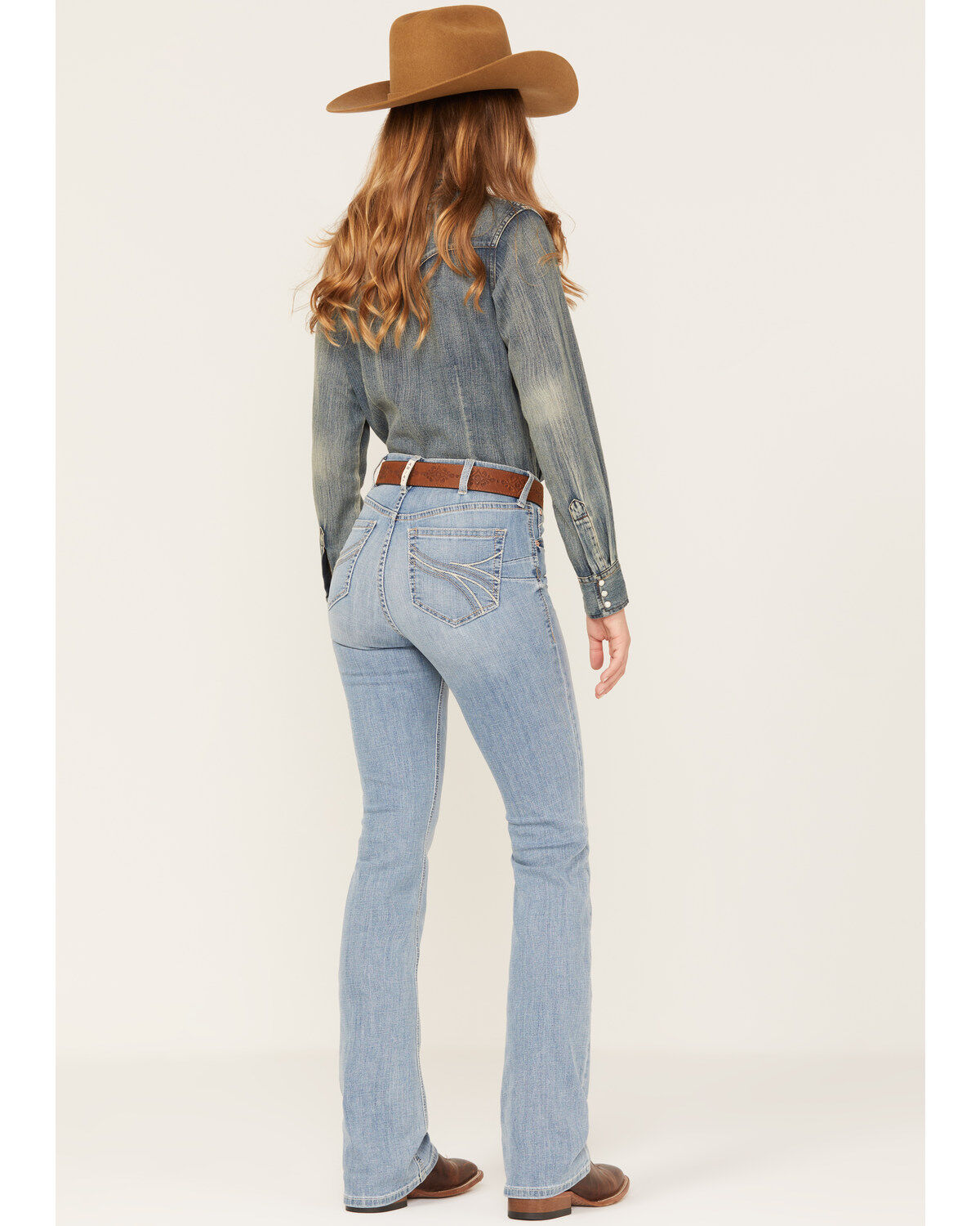 Product Name:  Ariat Women's Light Wash High Rise Felicity Stretch Bootcut Jeans