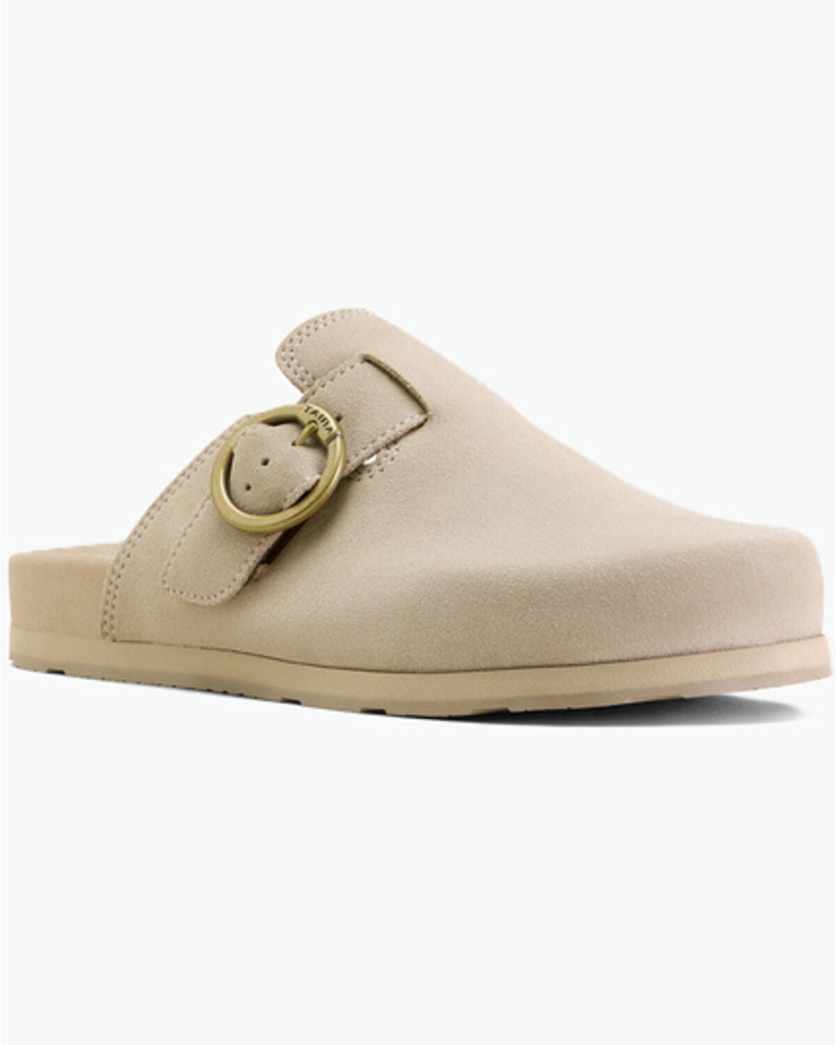 Ariat Women's Suede Country Mules, Oatmeal, hi-res