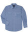Image #3 - Wrangler Men's Assorted Stripe or Plaid Classic Long Sleeve Pearl Snap Western Shirt, , hi-res
