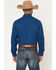 Image #4 - Wrangler Retro Men's Plaid Print Long Sleeve Snap Flannel Shirt, Blue, hi-res