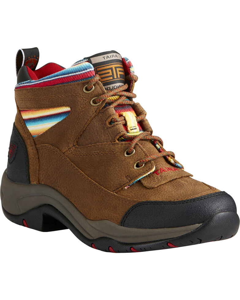 Ariat Women's Terrain Lace-Up Hiking Shoes, Lt Brown, hi-res