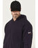 Image #2 - Ariat Men's FR Rev Full Zip Work Hooded Jacket, Navy, hi-res