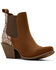 Image #1 - Ariat Women's Bradley Western Booties - Snip Toe, Brown, hi-res